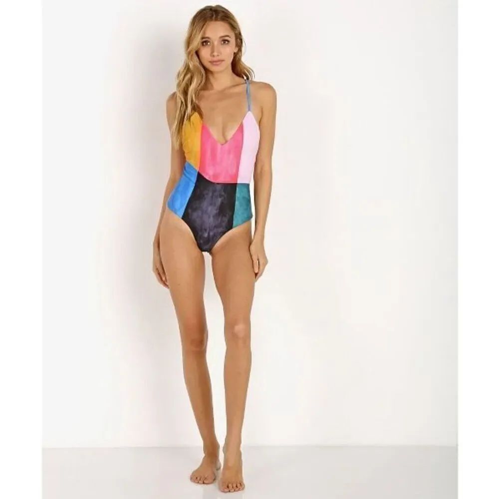 Mara Hoffman Emma One Piece Blue Multi